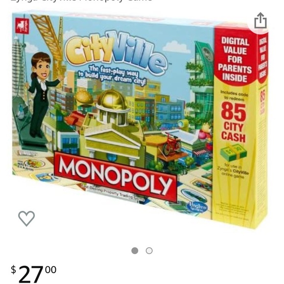 Hasbro Other Monopoly Cityville Games Family Night New City Poshmark